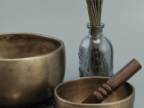 brown wooden mortar and pestle