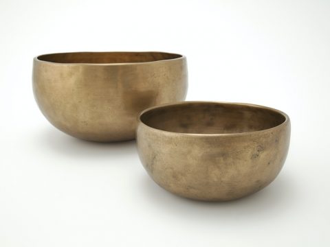 brown ceramic bowl on white surface